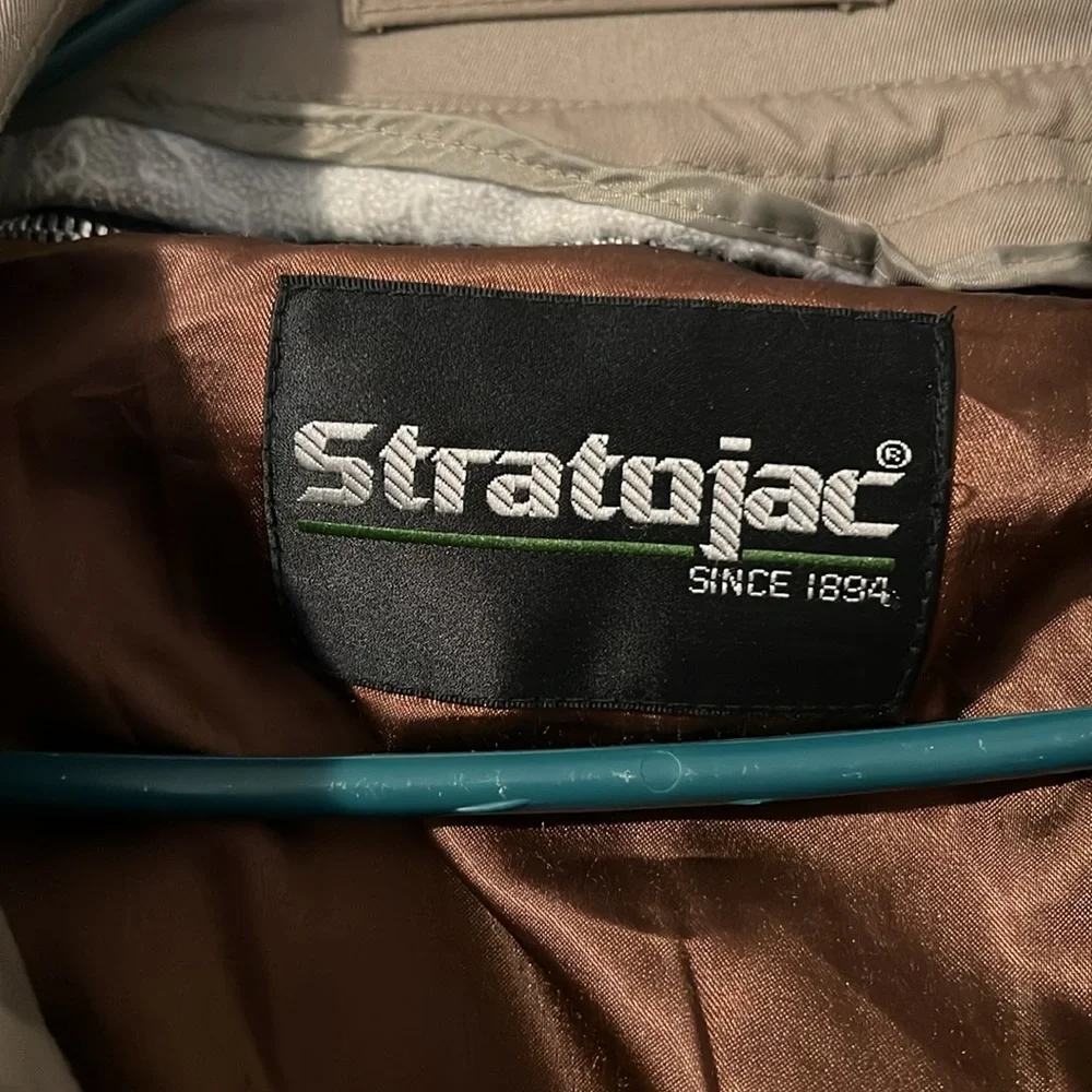 Stratojak Men’s Zipout Liner Trench Coat Size 46 X Long - Picture 2 of 12